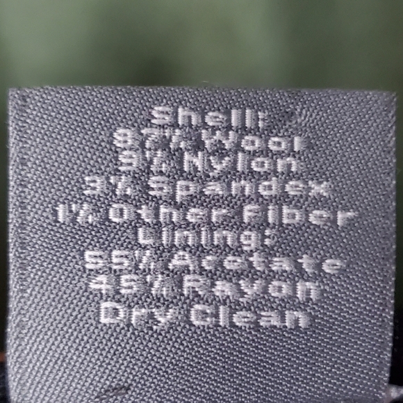 ANN TAYLOR BLACK PIN STRIPED PLEATED A-LINE SKIRT - Picture 4 of 4